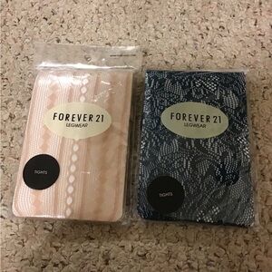 FOREVER 21 LOT OF 2 NWT OS TIGHTS NO LONGER AVAILABLE